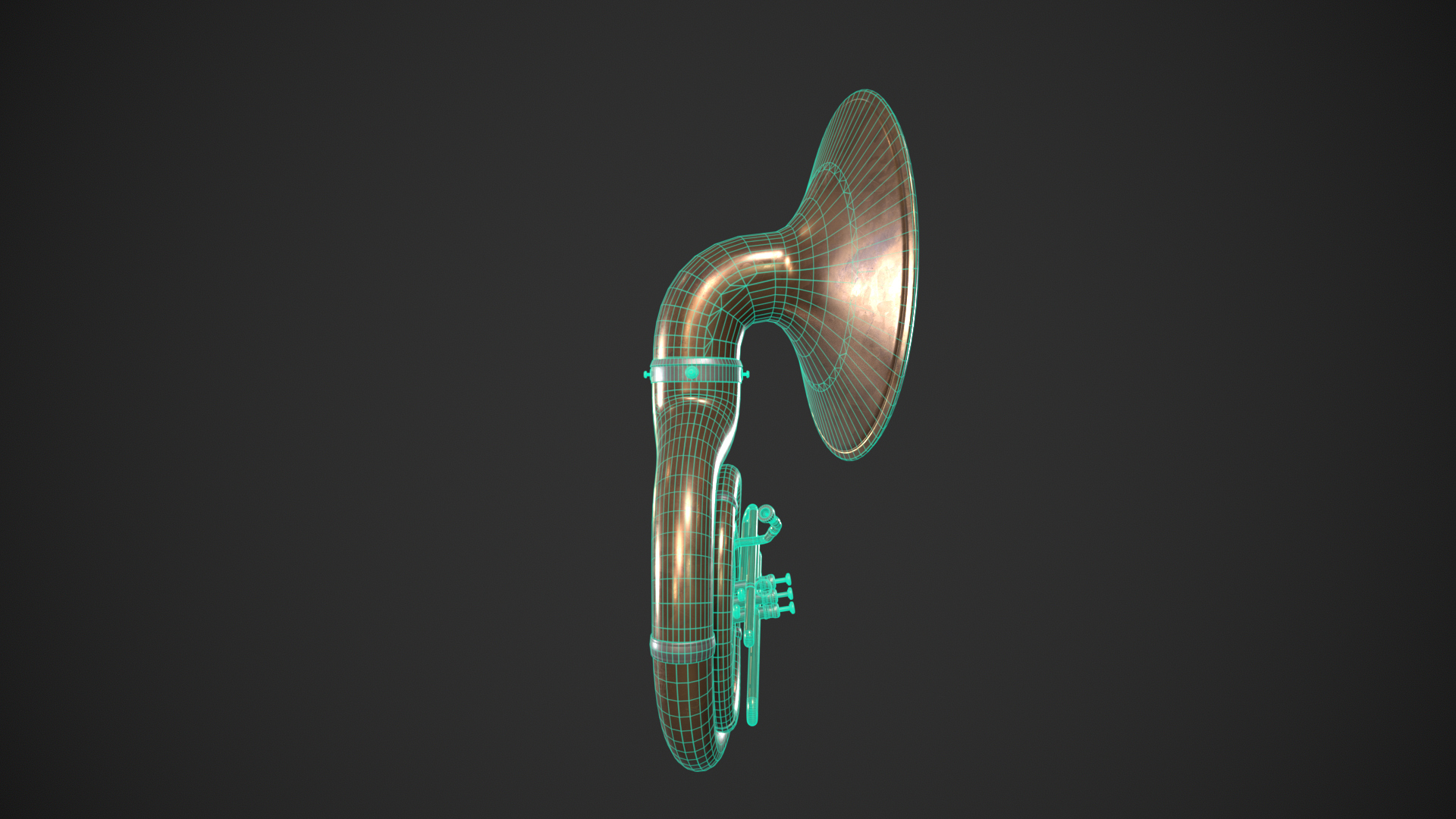 Sousaphone Instrument 3D Model