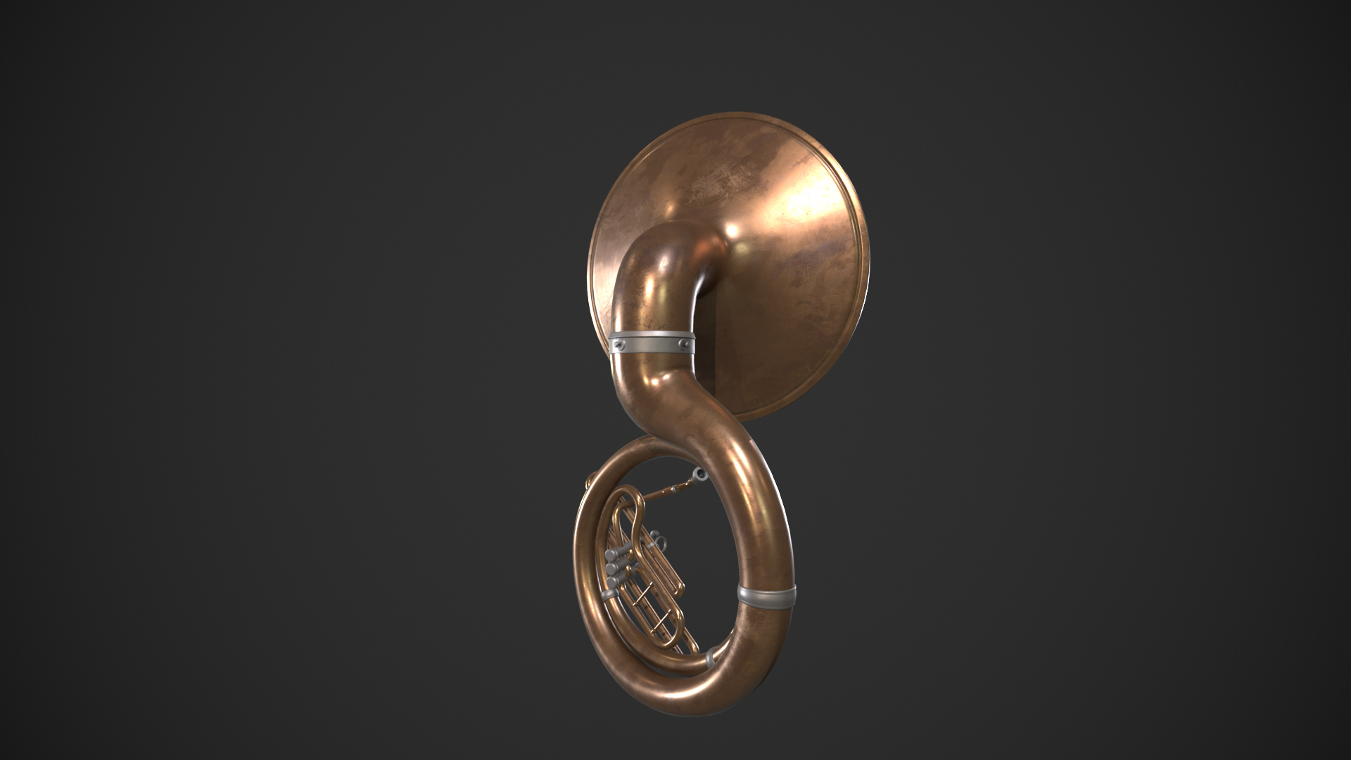 Sousaphone Instrument 3D Model