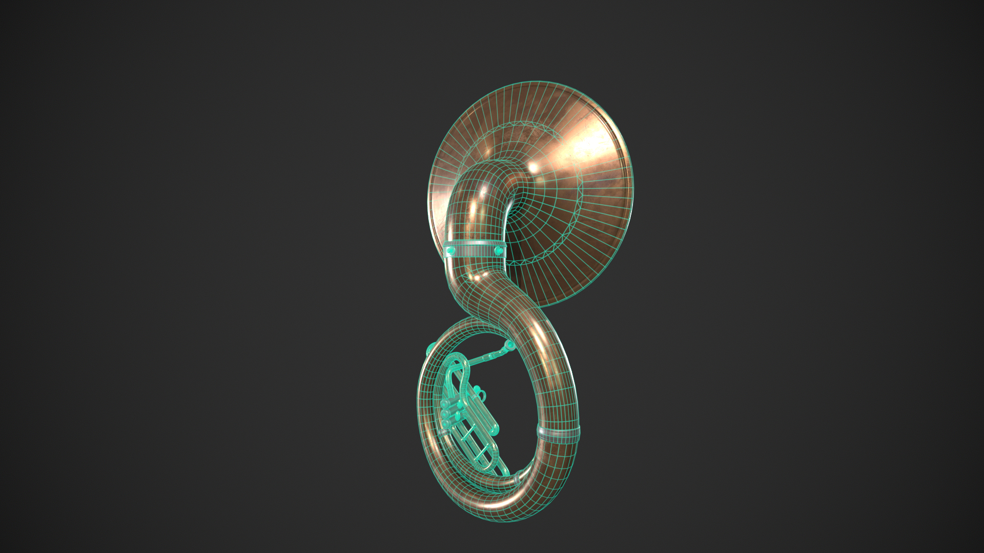 Sousaphone Instrument 3D Model