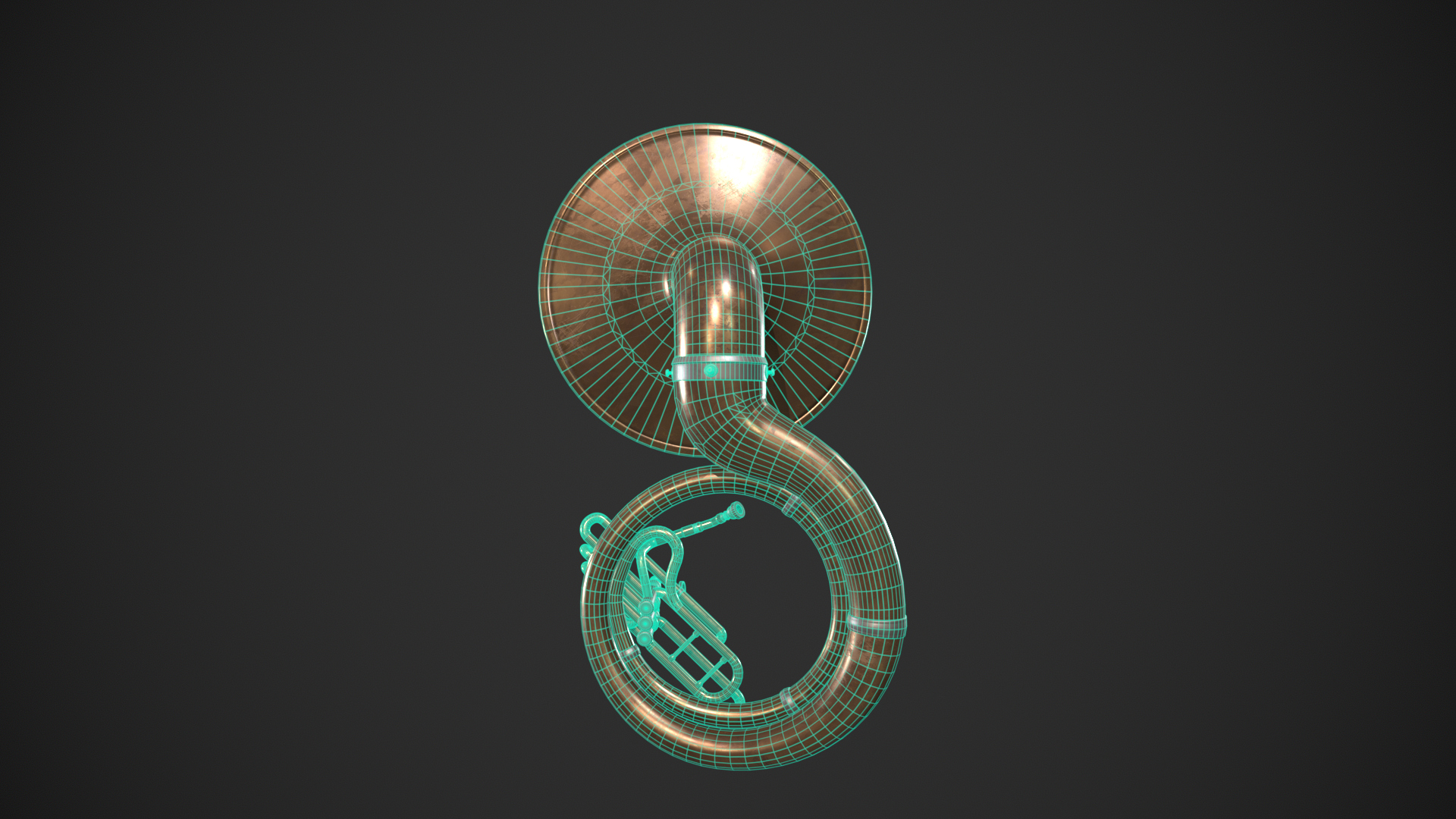 Sousaphone Instrument 3D Model