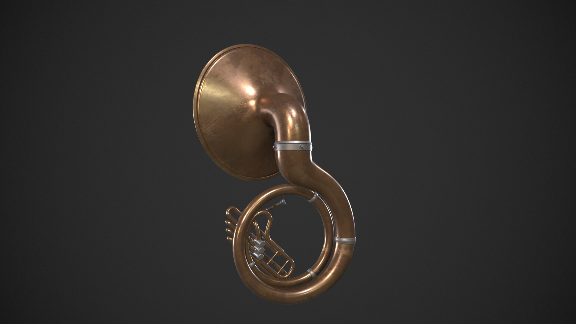 Sousaphone Instrument 3D Model