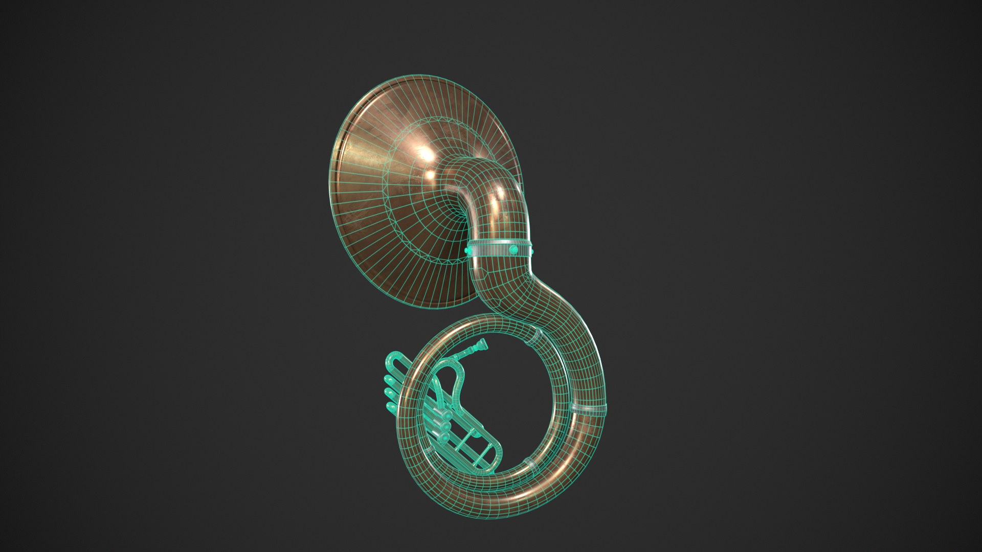 Sousaphone Instrument 3D Model