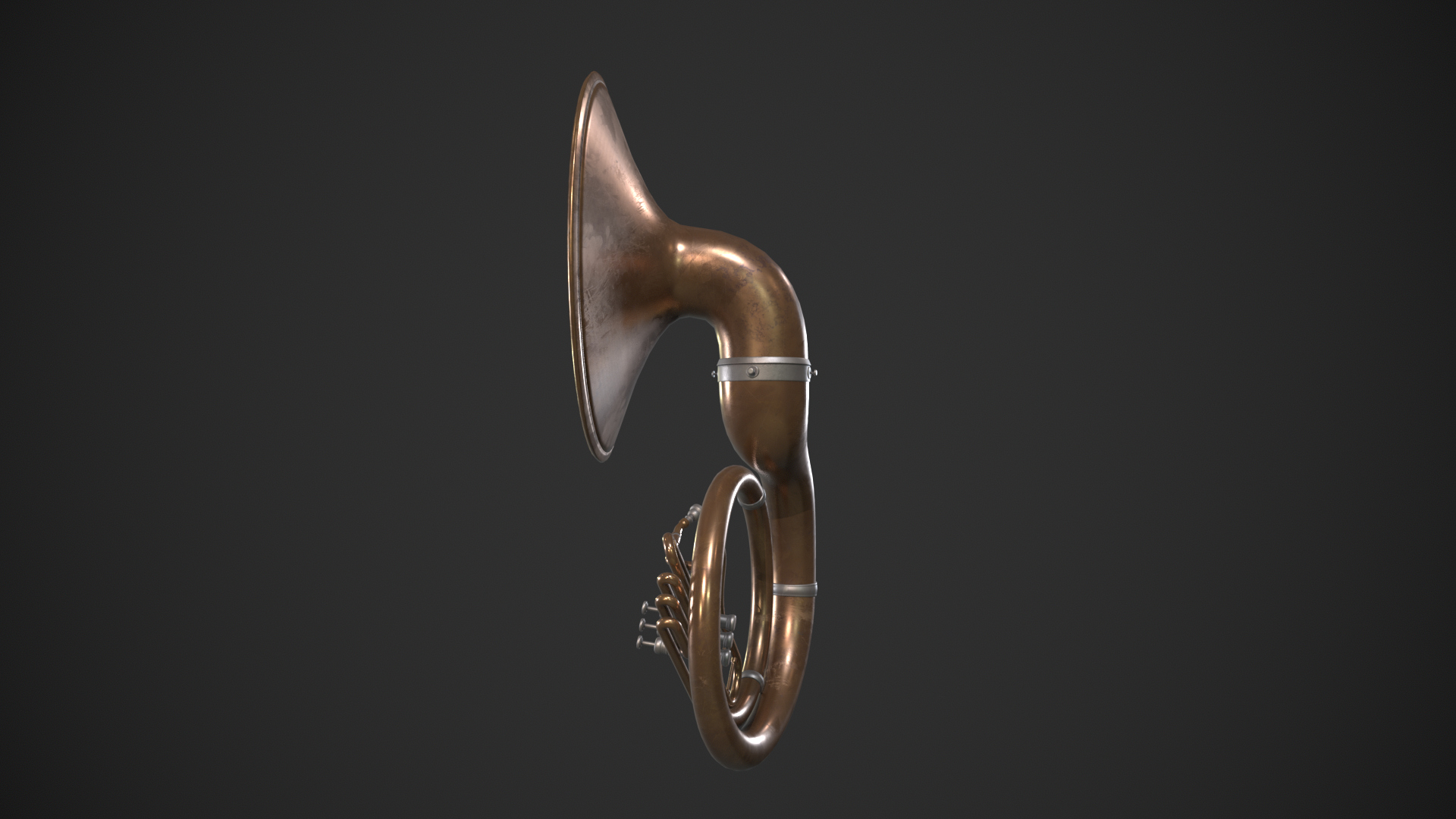 Sousaphone Instrument 3D Model