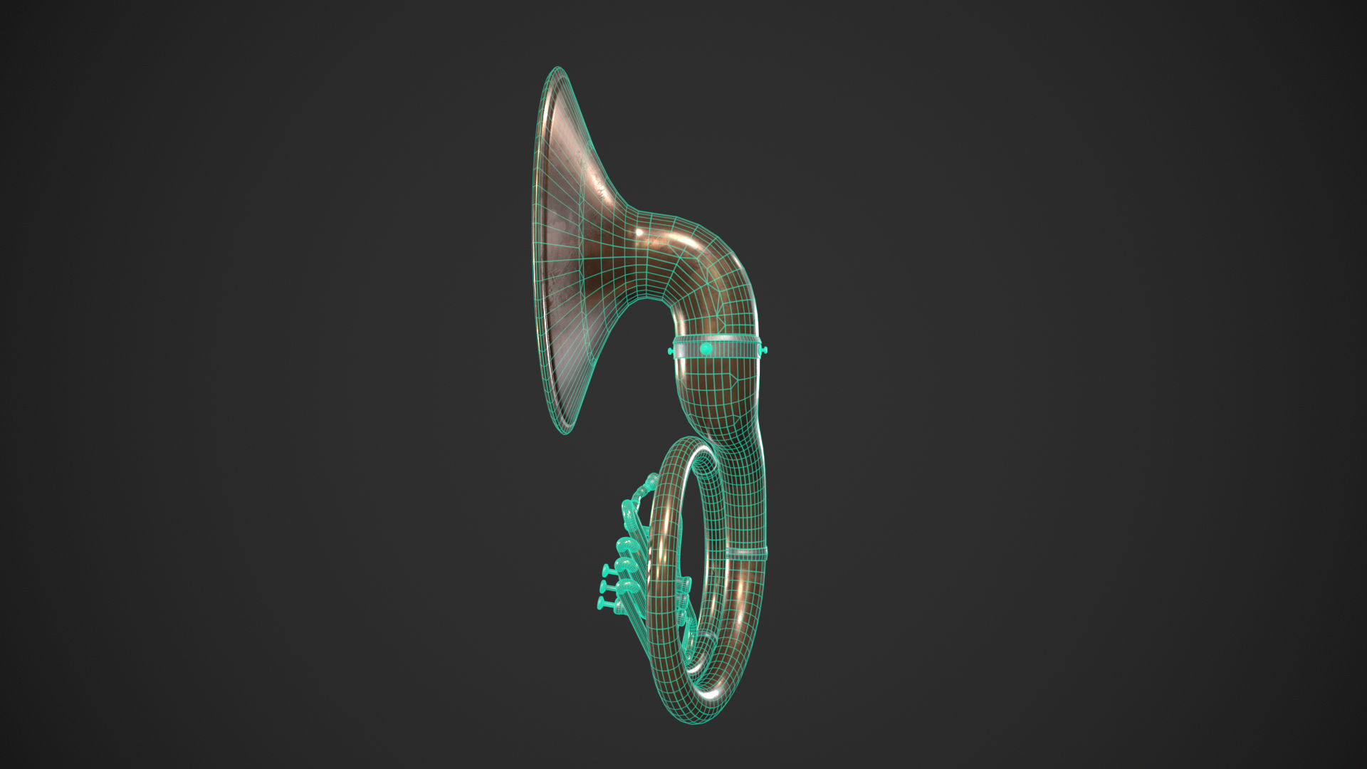 Sousaphone Instrument 3D Model