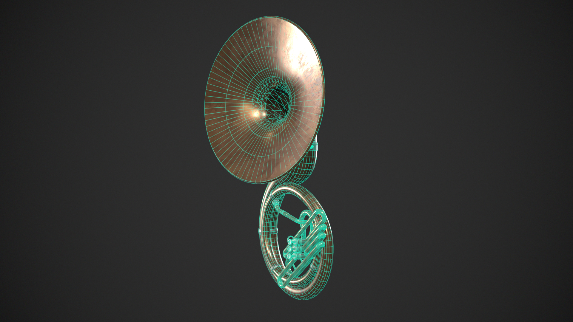 Sousaphone Instrument 3D Model