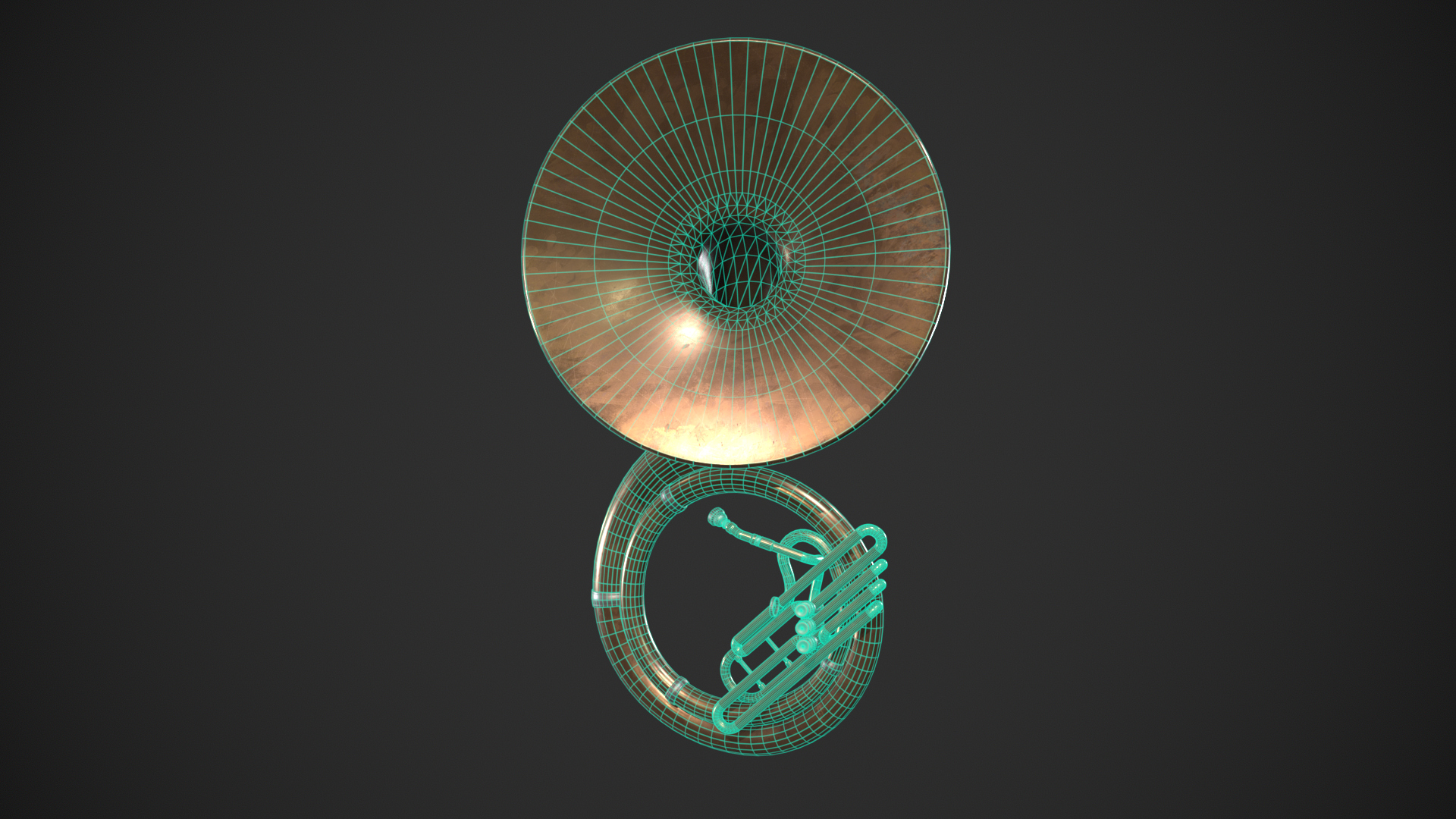 Sousaphone Instrument 3D Model