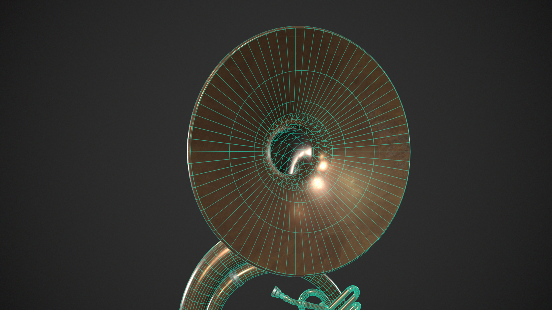 Sousaphone Instrument 3D Model