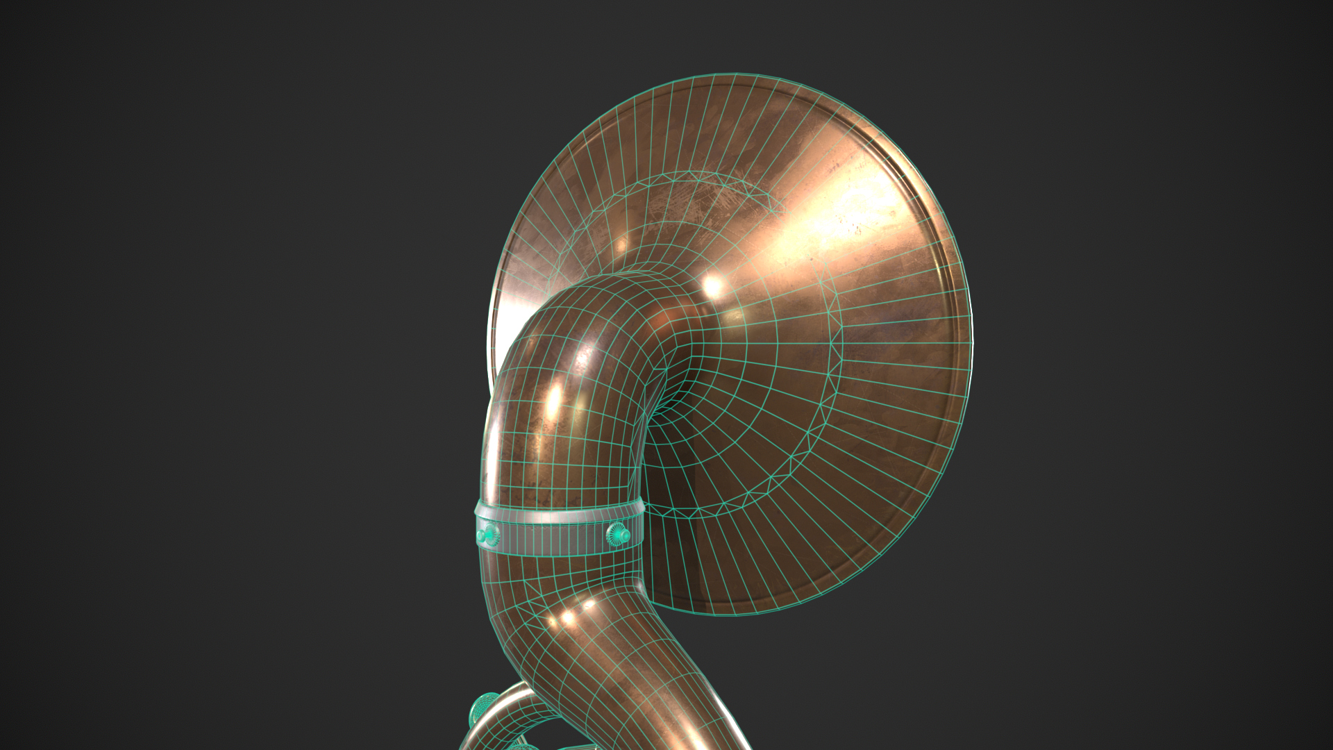 Sousaphone Instrument 3D Model