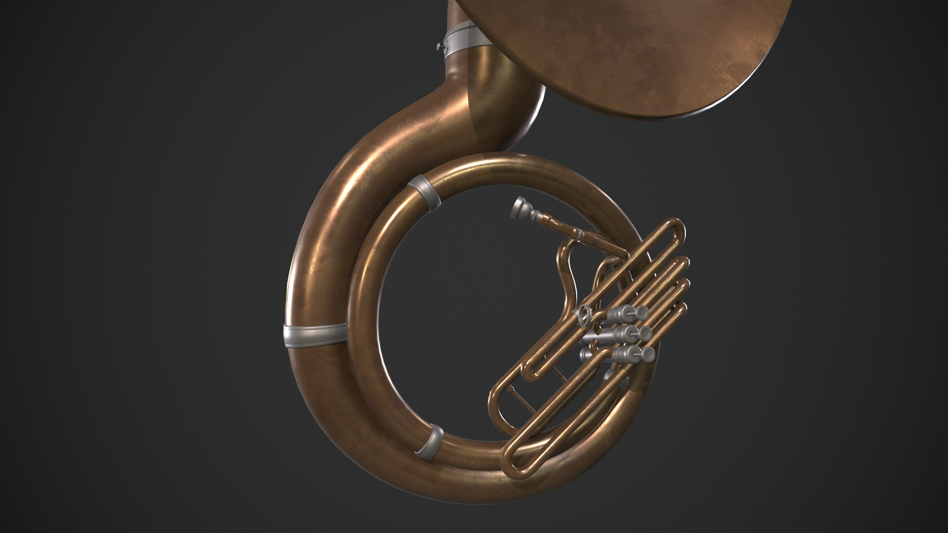 Sousaphone Instrument 3D Model