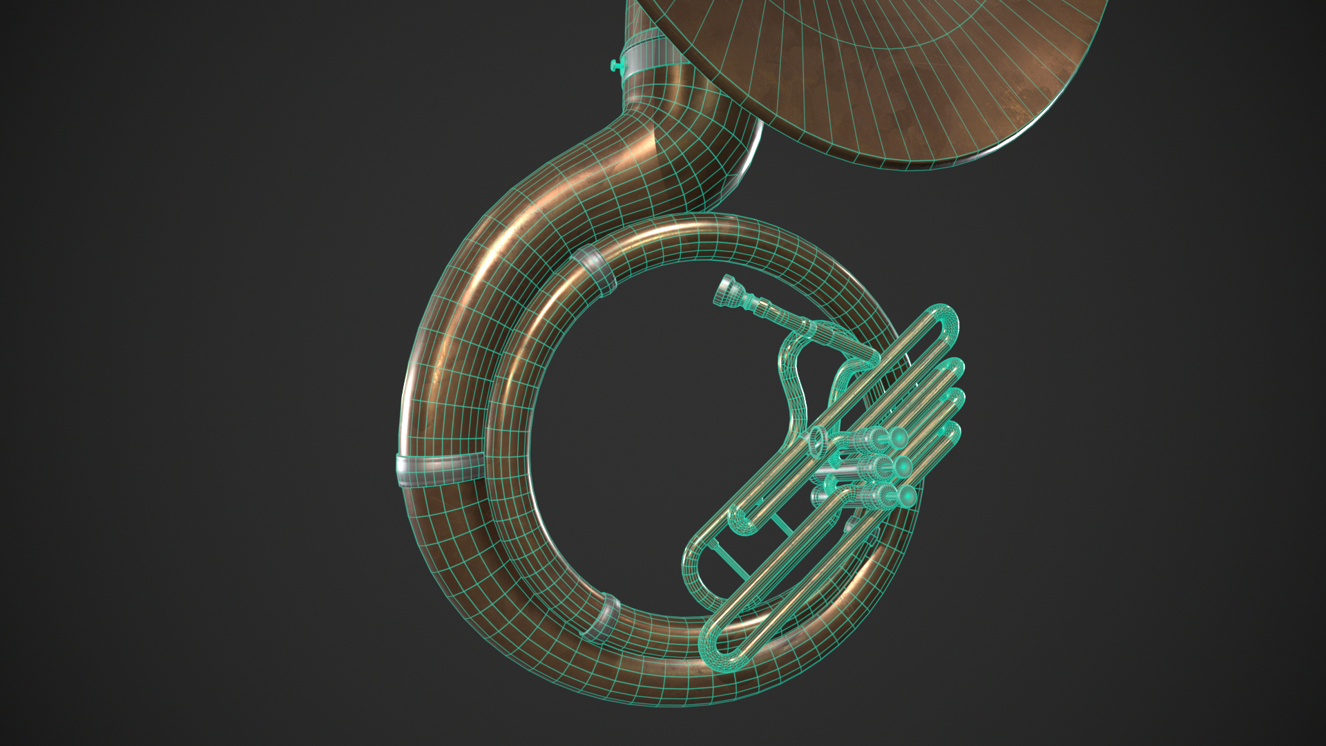 Sousaphone Instrument 3D Model