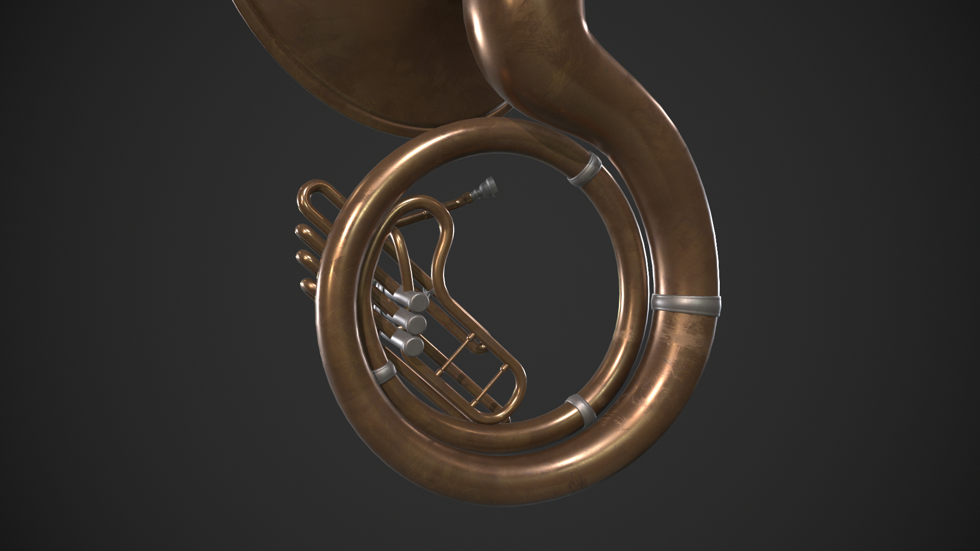 Sousaphone Instrument 3D Model