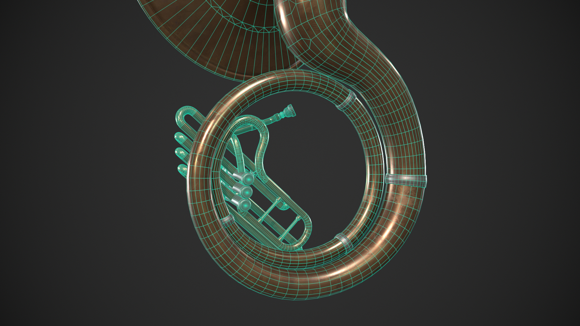 Sousaphone Instrument 3D Model