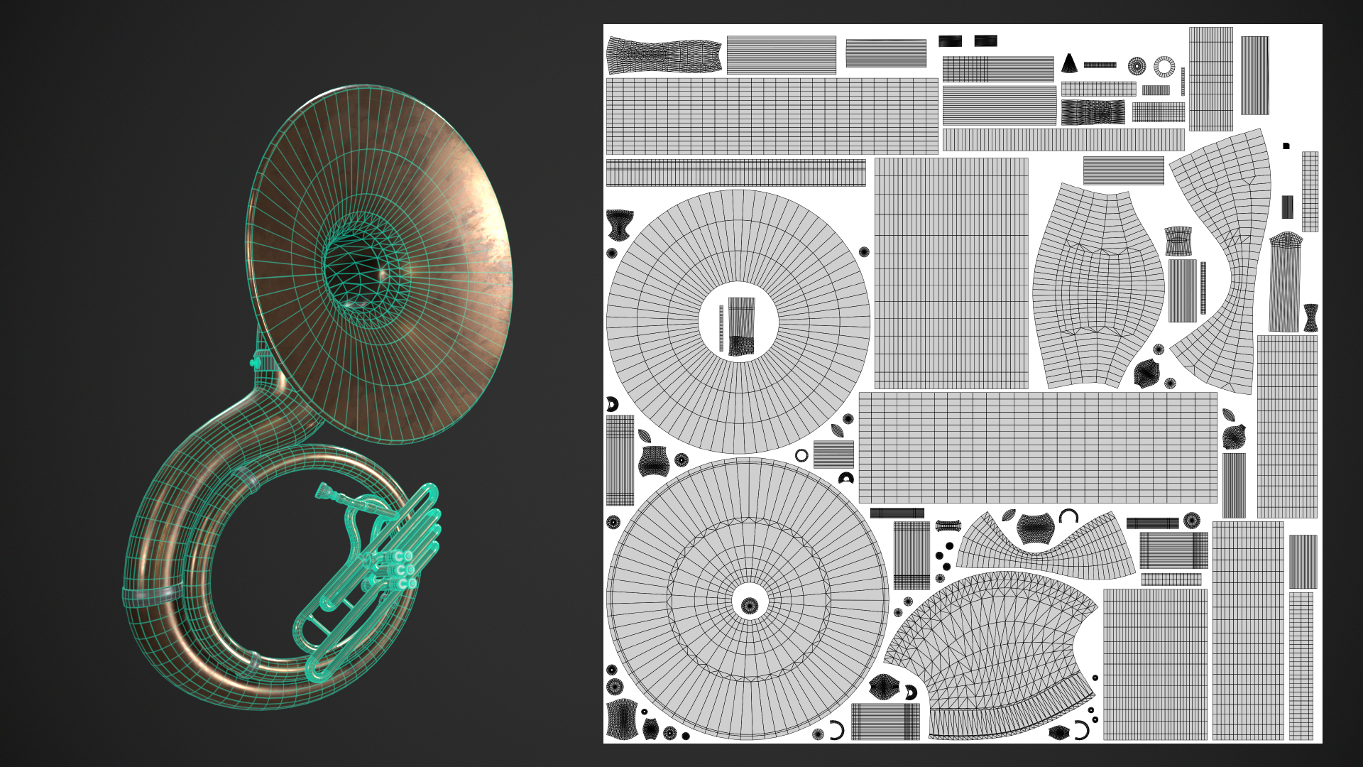 Sousaphone Instrument 3D Model
