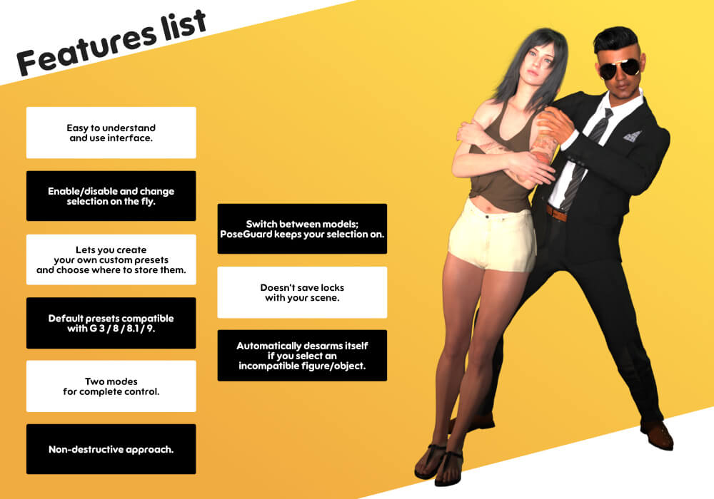 Poseguard for DAZ Studio Daz Content