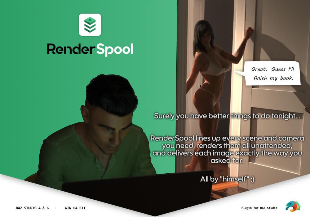 RenderSpool for DAZ Studio Daz Content