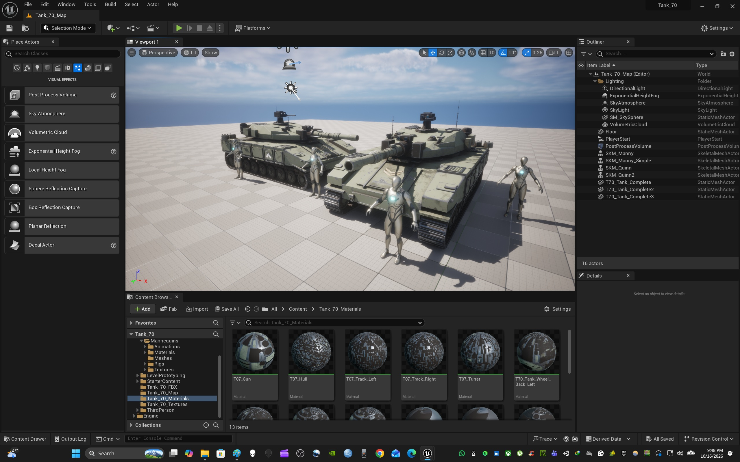 Sci-Fi Tank T70 3D Model
