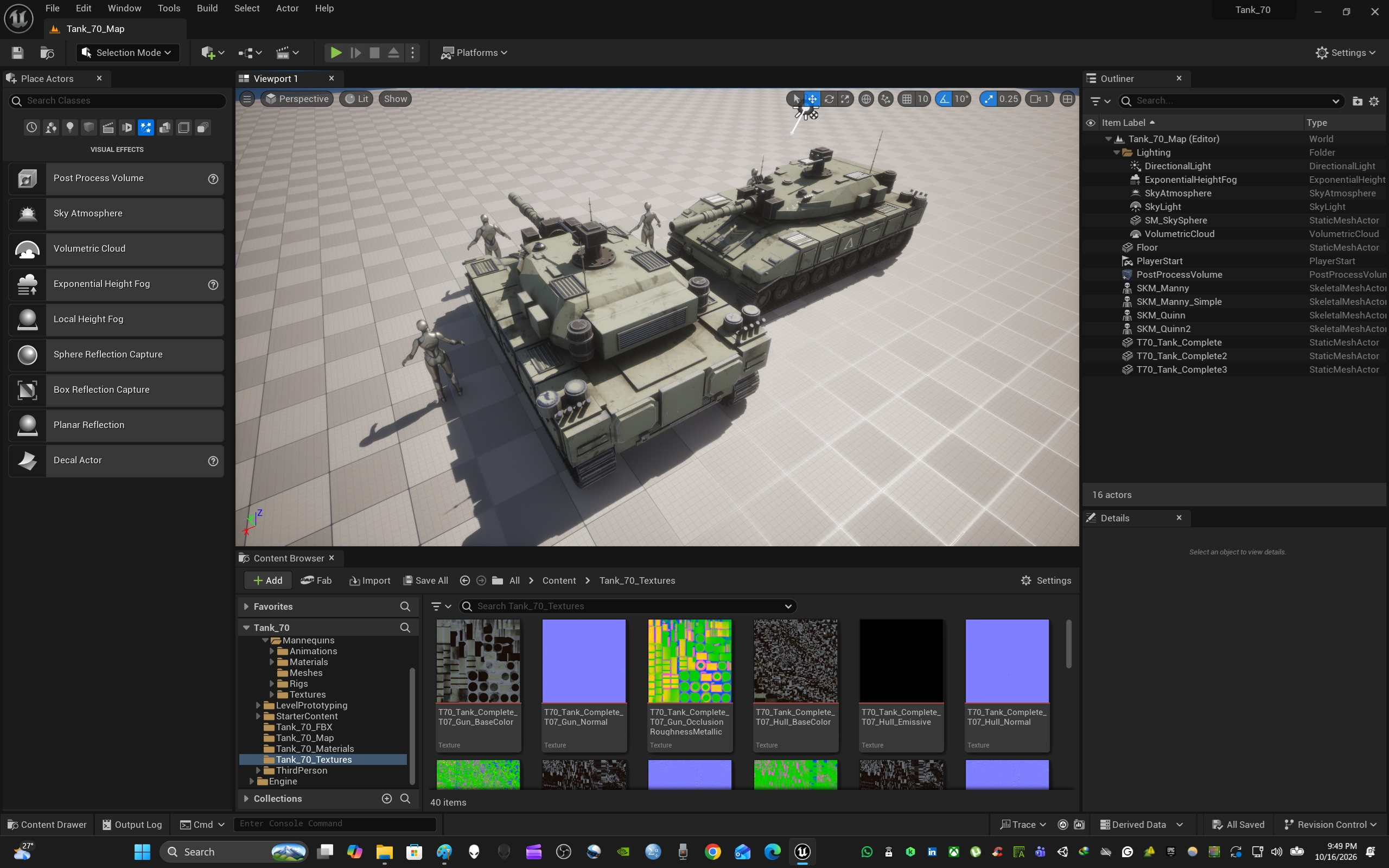 Sci-Fi Tank T70 3D Model