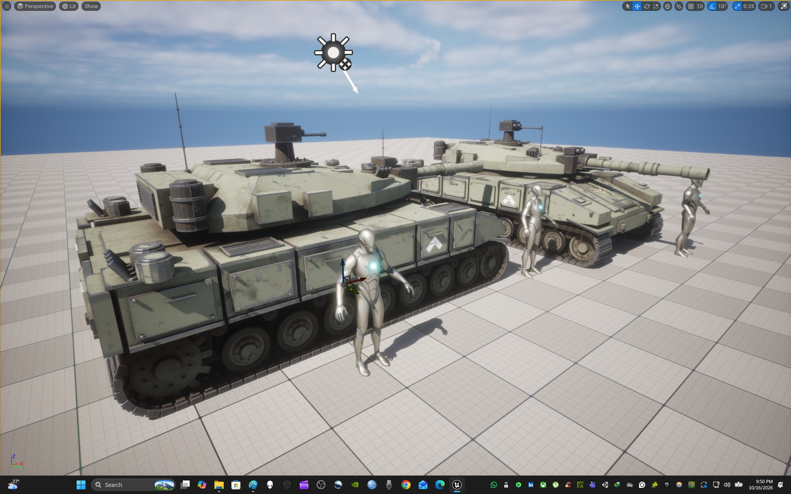 Sci-Fi Tank T70 3D Model