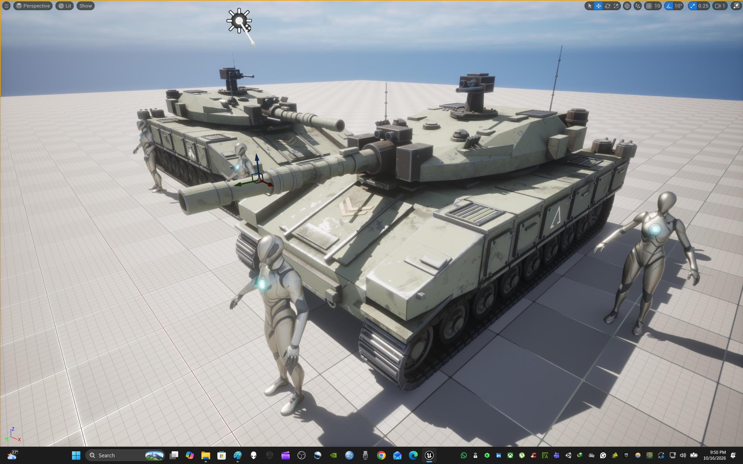Sci-Fi Tank T70 3D Model