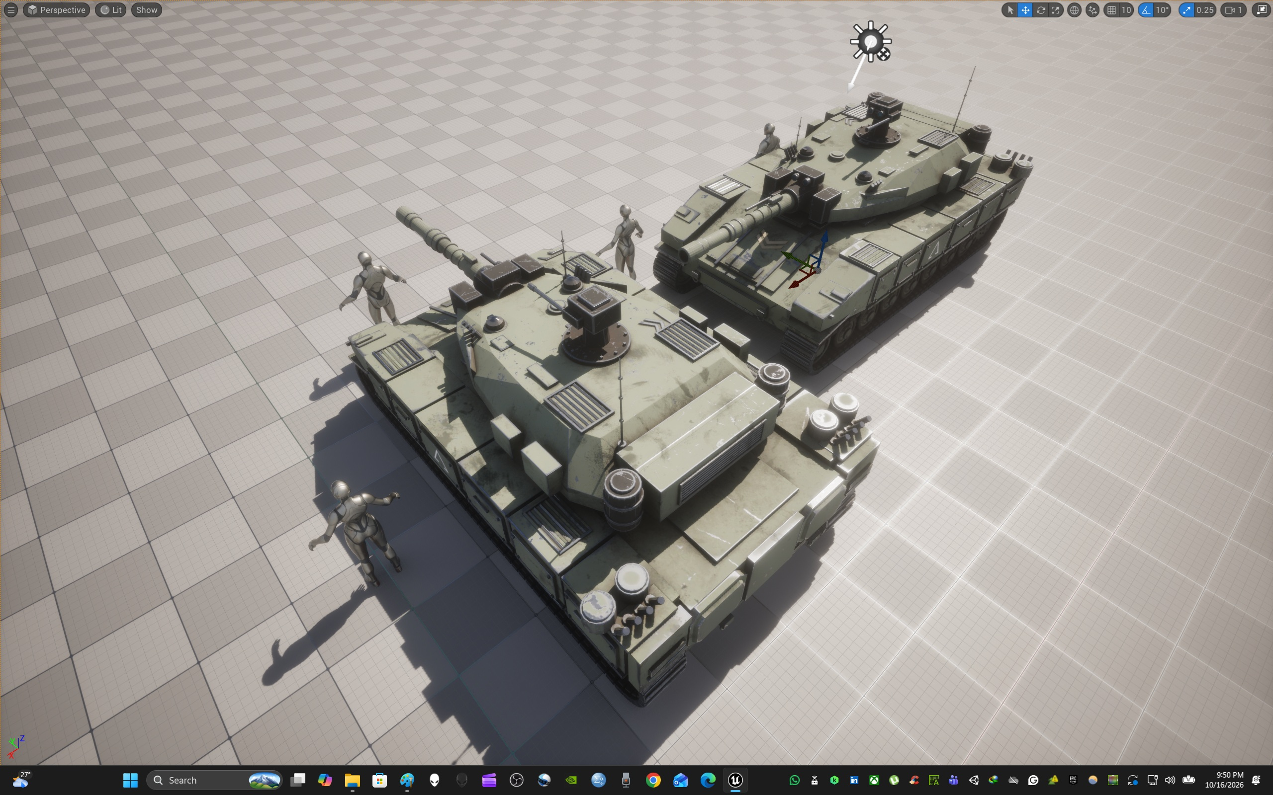 Sci-Fi Tank T70 3D Model