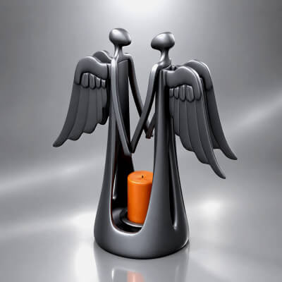 Angel Candle Holder – Decorative Winged Candle Stand