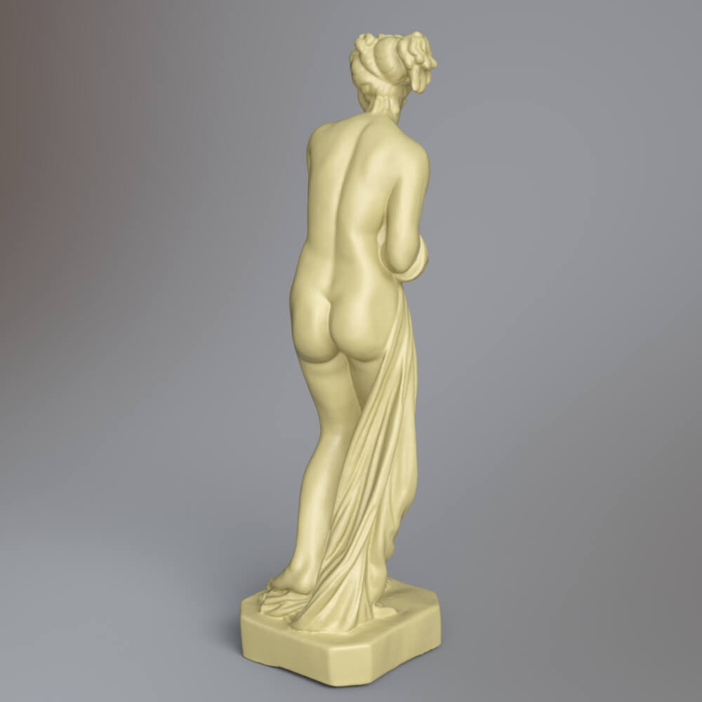 Classical Female Statue &ndash Woman Sculpture 3D Model AQ3D Daz Content