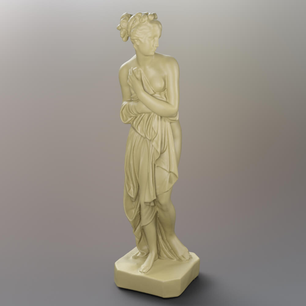 Classical Female Statue &ndash Woman Sculpture 3D Model AQ3D Daz Content