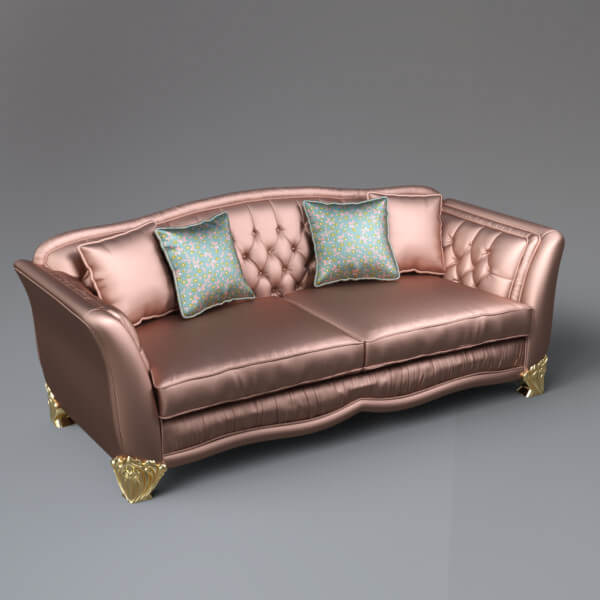 Elegant Sofa 3D Model