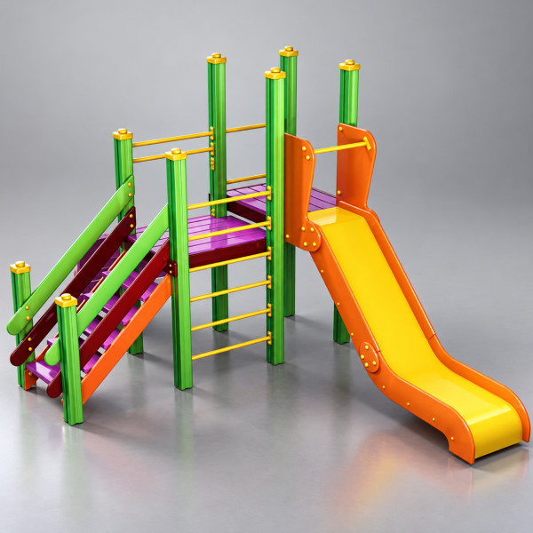 Kids Outdoor Playground Slide and Climbing Ladder