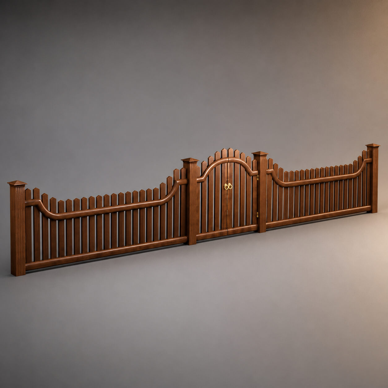 Luxury Decorative Fence 3D Model 3D Render, Digital Artwork by AQ3D