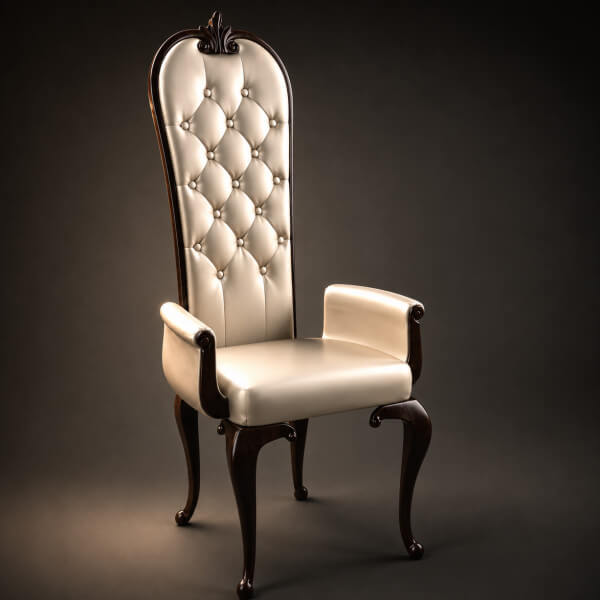 Luxury Royal Throne Chair 3D model