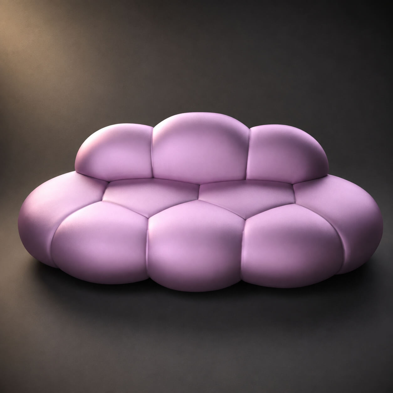 Modern Cloud Sofa 3D Model 3D Render, Digital Artwork by AQ3D