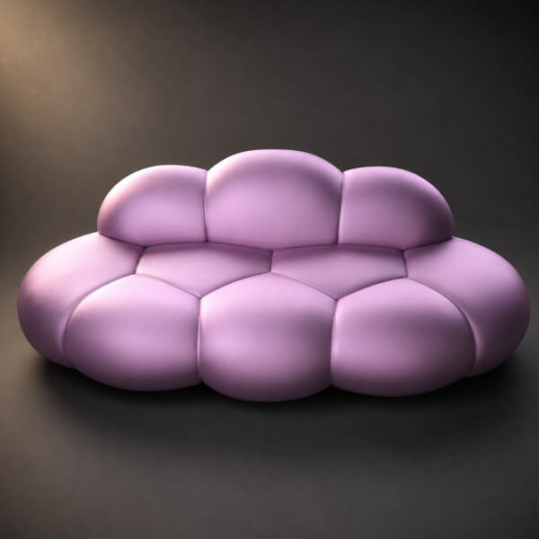 Modern Cloud Sofa 3D Model