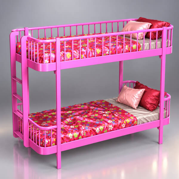 Modern Kids Bed 3D Model