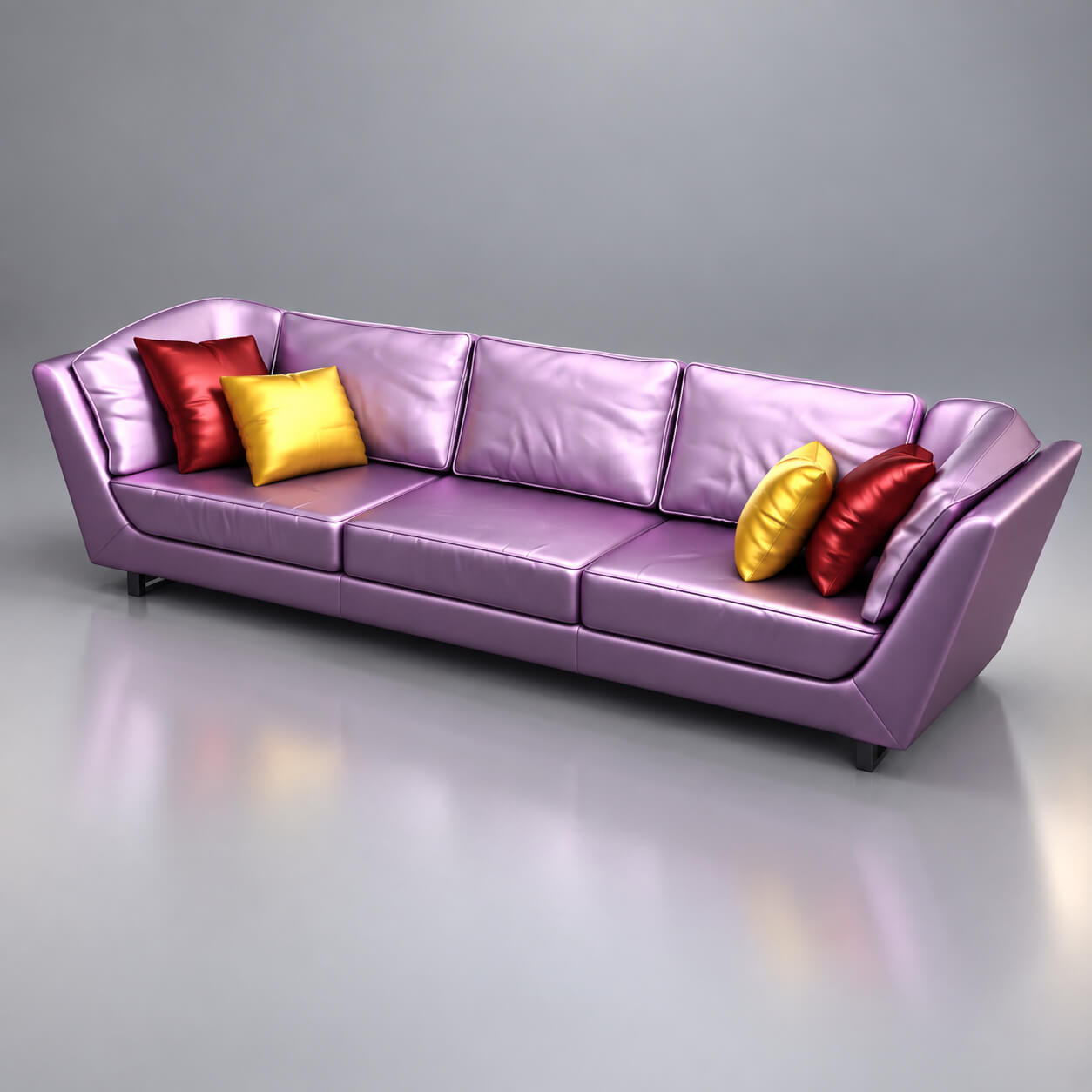Stylish Sofa 3D Model 3D Render, Digital Artwork by AQ3D