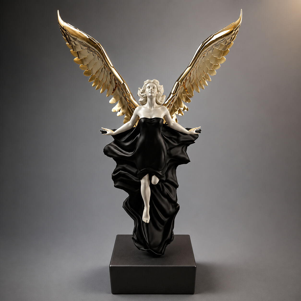Winged Goddess Statue 3D Model 3D Render, Digital Artwork by AQ3D