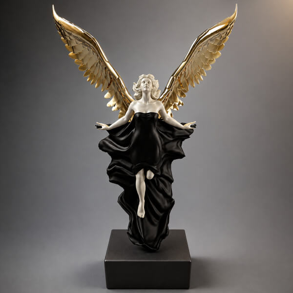 Winged Goddess Statue 3D Model