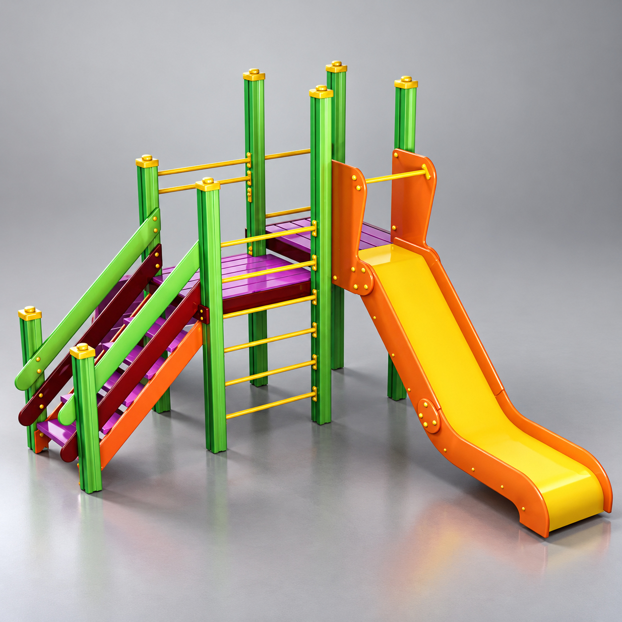 Kids Outdoor Playground Slide and Climbing Ladder AQ3D Daz Content
