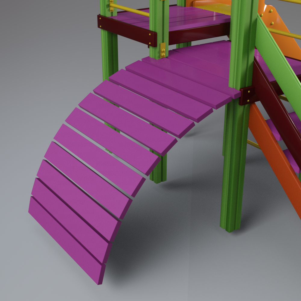 Kids Outdoor Playground Slide and Climbing Ladder AQ3D Daz Content
