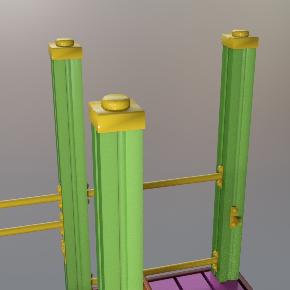 Kids Outdoor Playground Slide and Climbing Ladder AQ3D Daz Content