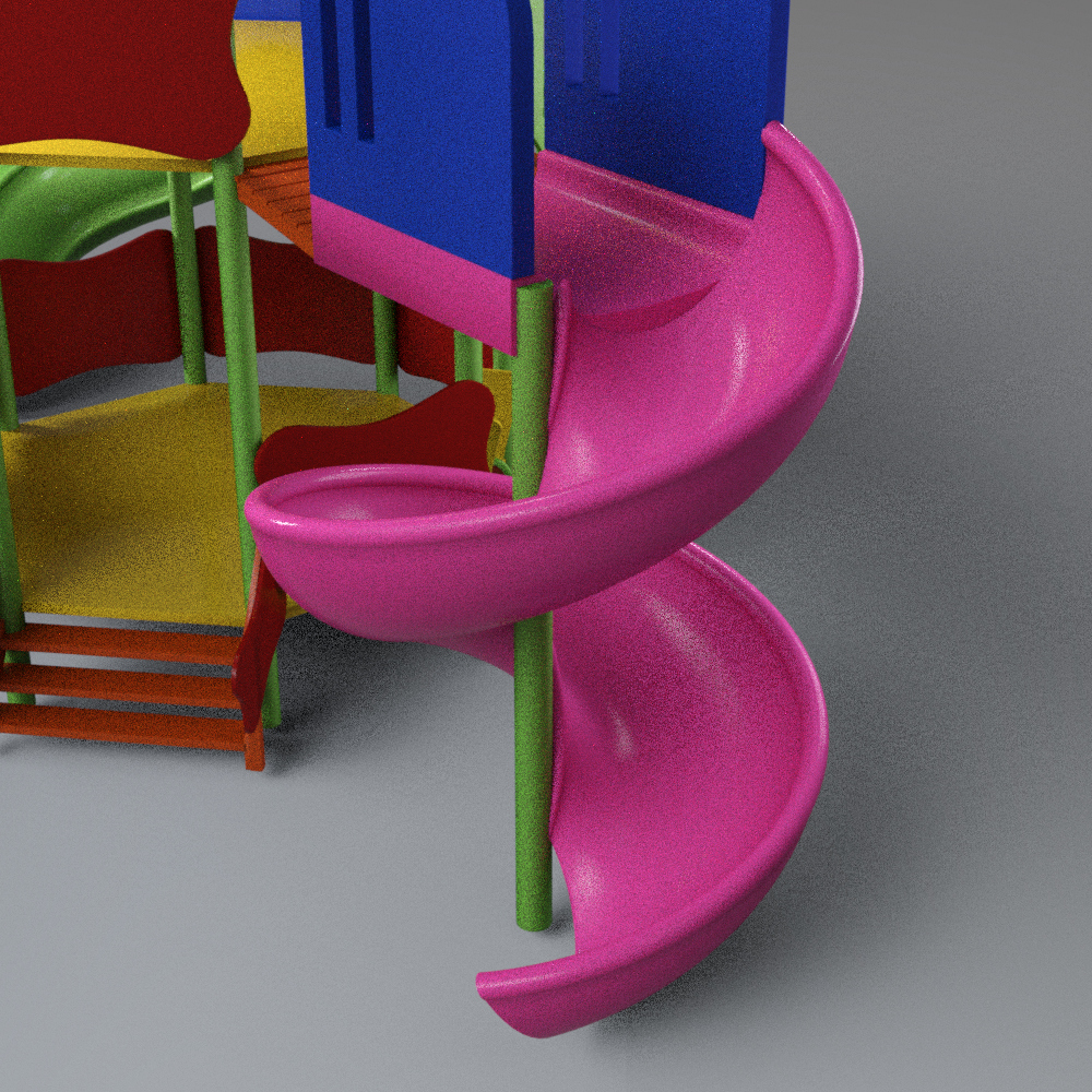 Kids Outdoor Playground Slide AQ3D Daz Content