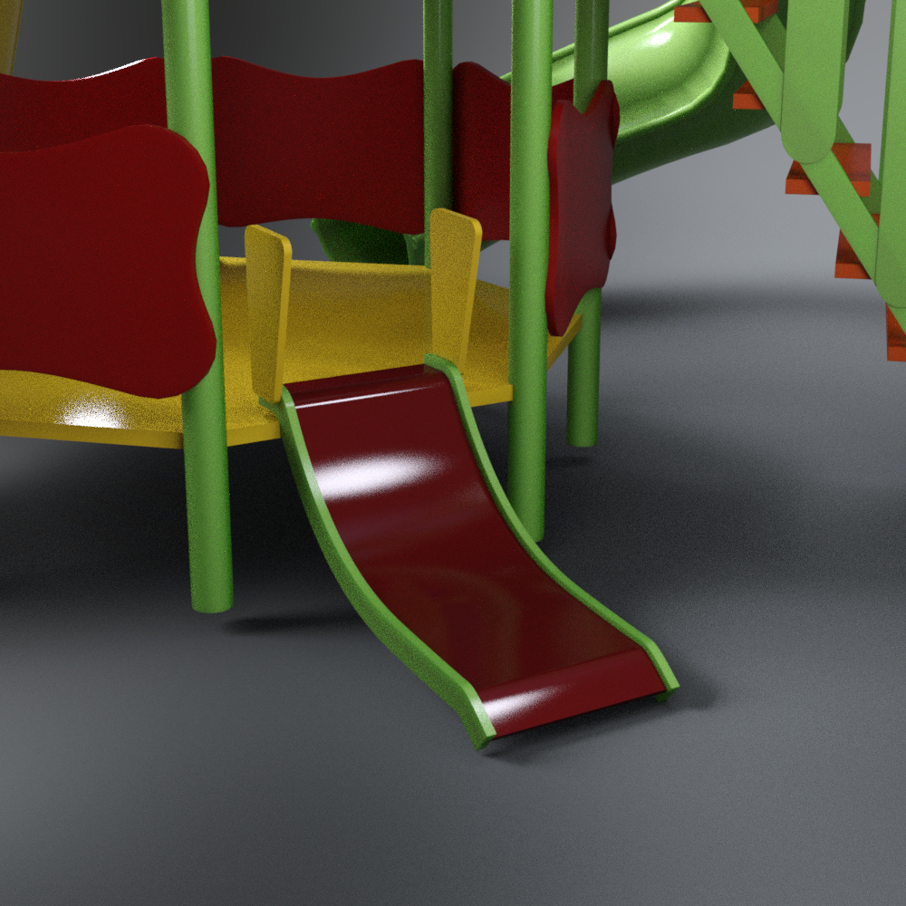Kids Outdoor Playground Slide AQ3D Daz Content