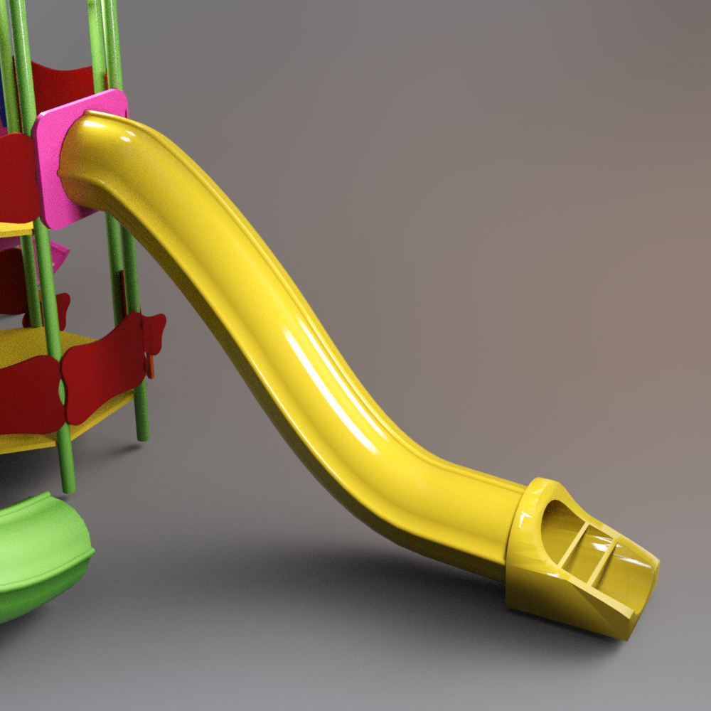 Kids Outdoor Playground Slide AQ3D Daz Content