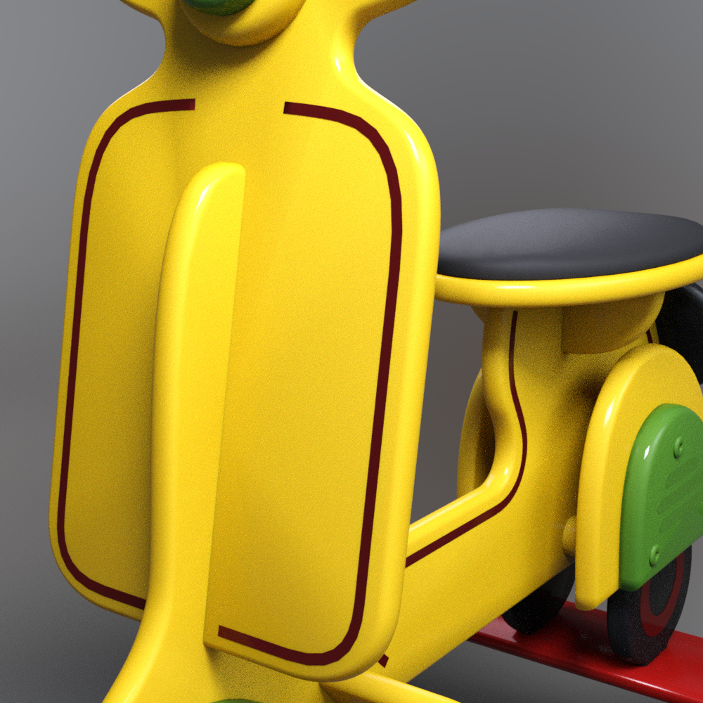 Kids Ride-On Scooter Toy AQ3D Daz Content