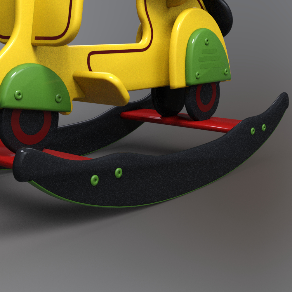 Kids Ride-On Scooter Toy AQ3D Daz Content