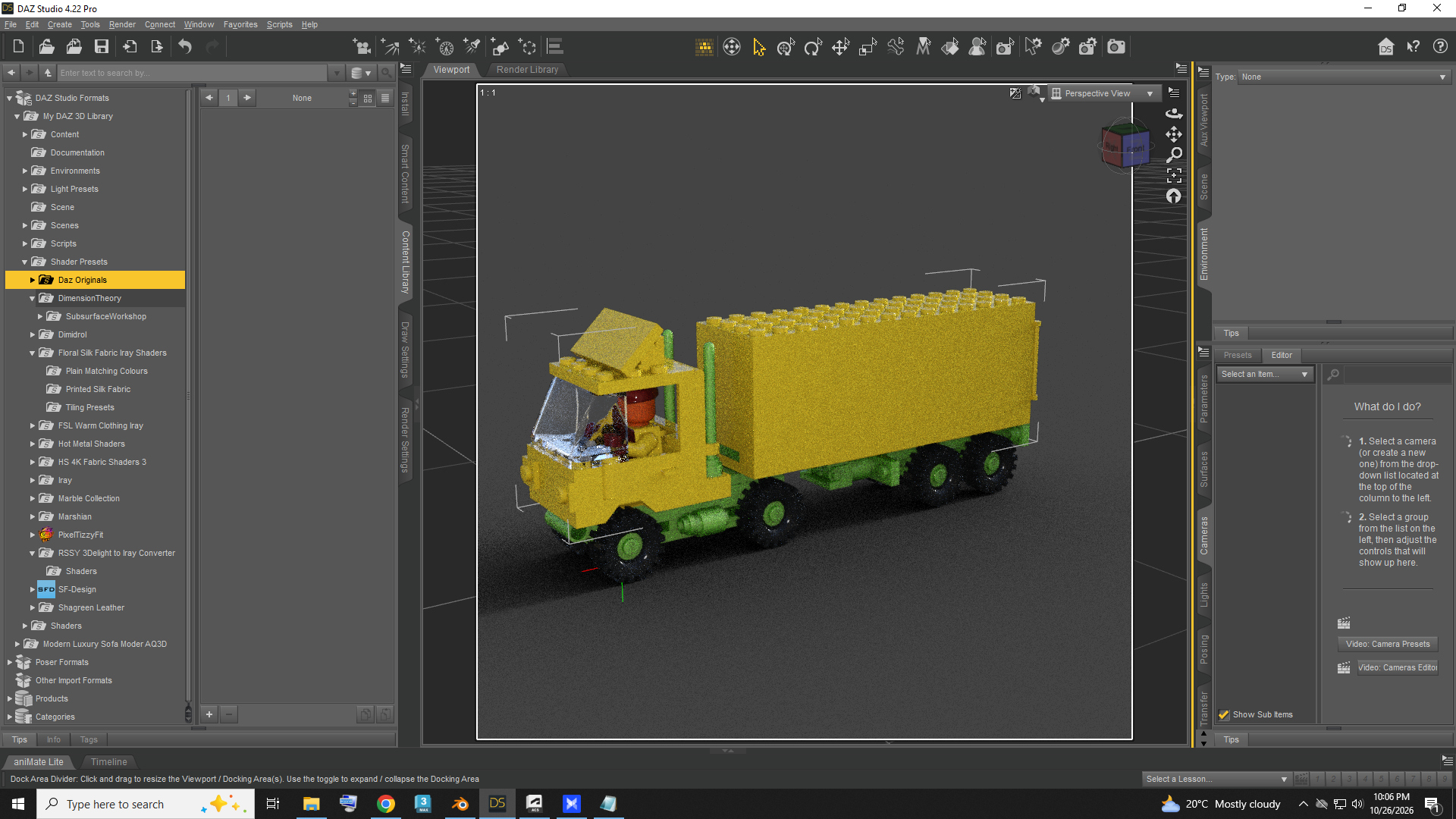 Kids Toy Truck AQ3D Daz Content