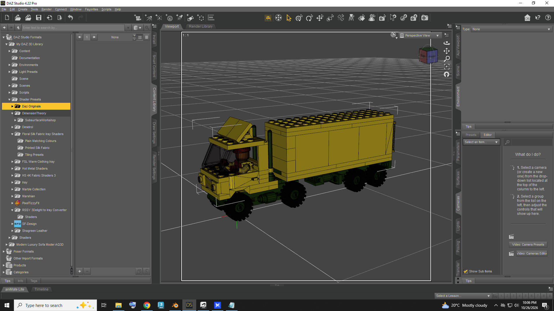 Kids Toy Truck AQ3D Daz Content