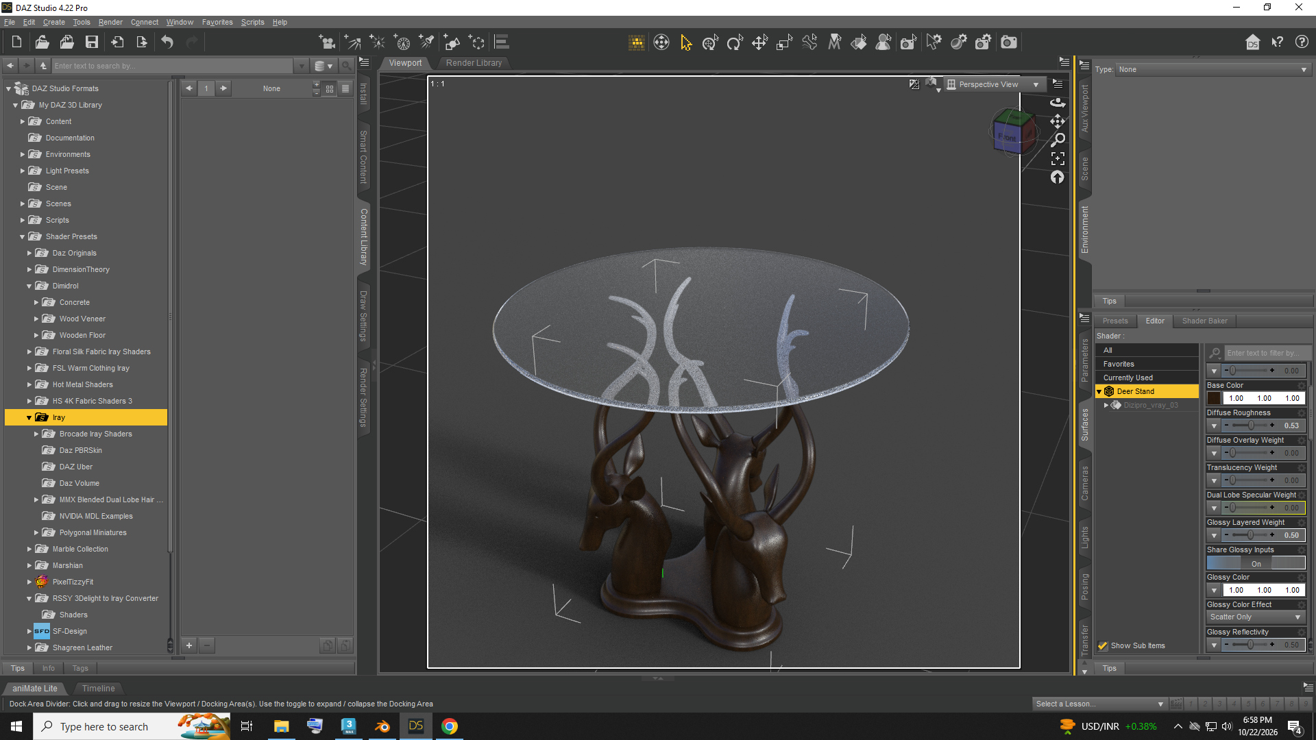 Luxury Coffee Table AQ3D Daz Content