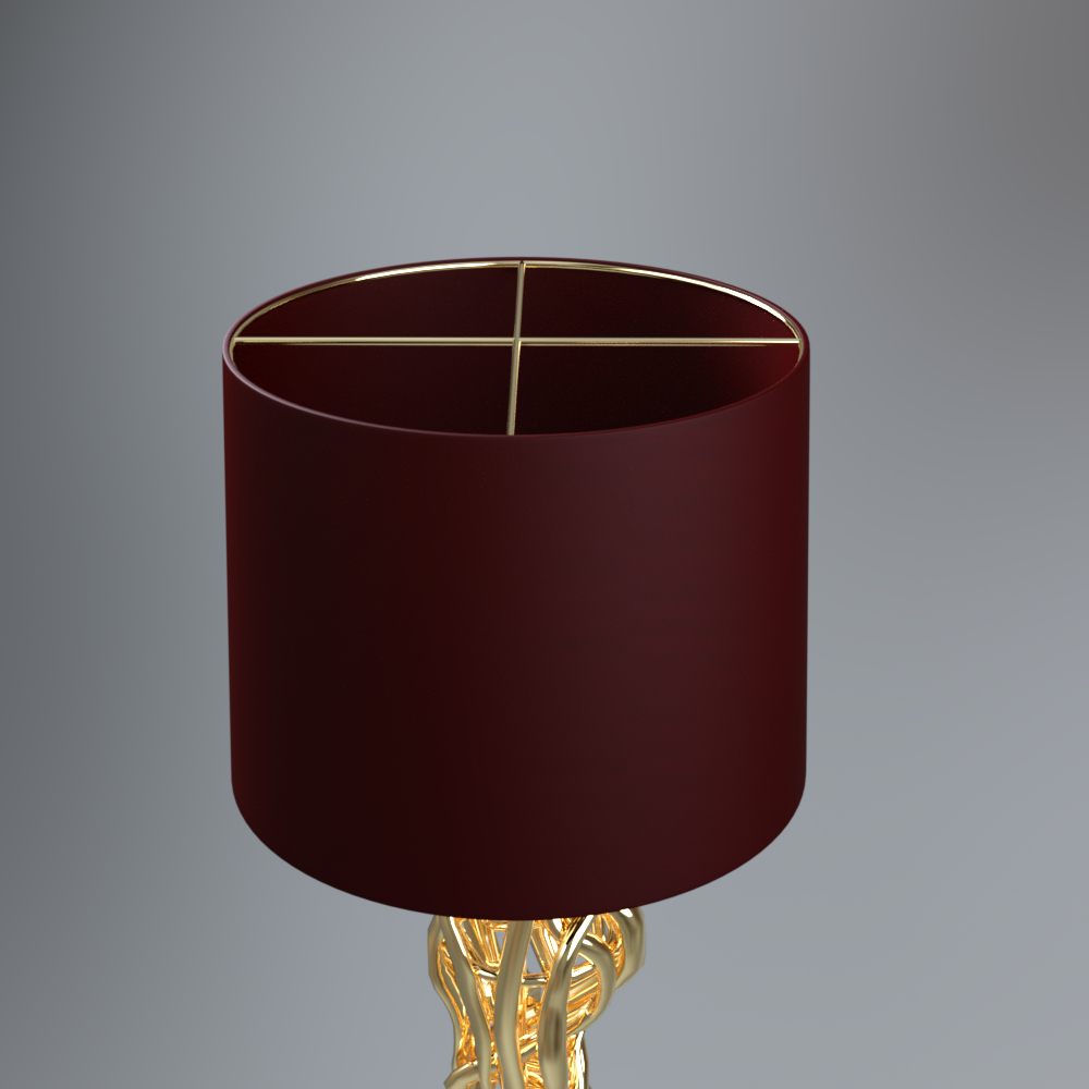 Luxury Gold Floor Lamp AQ3D Daz Content