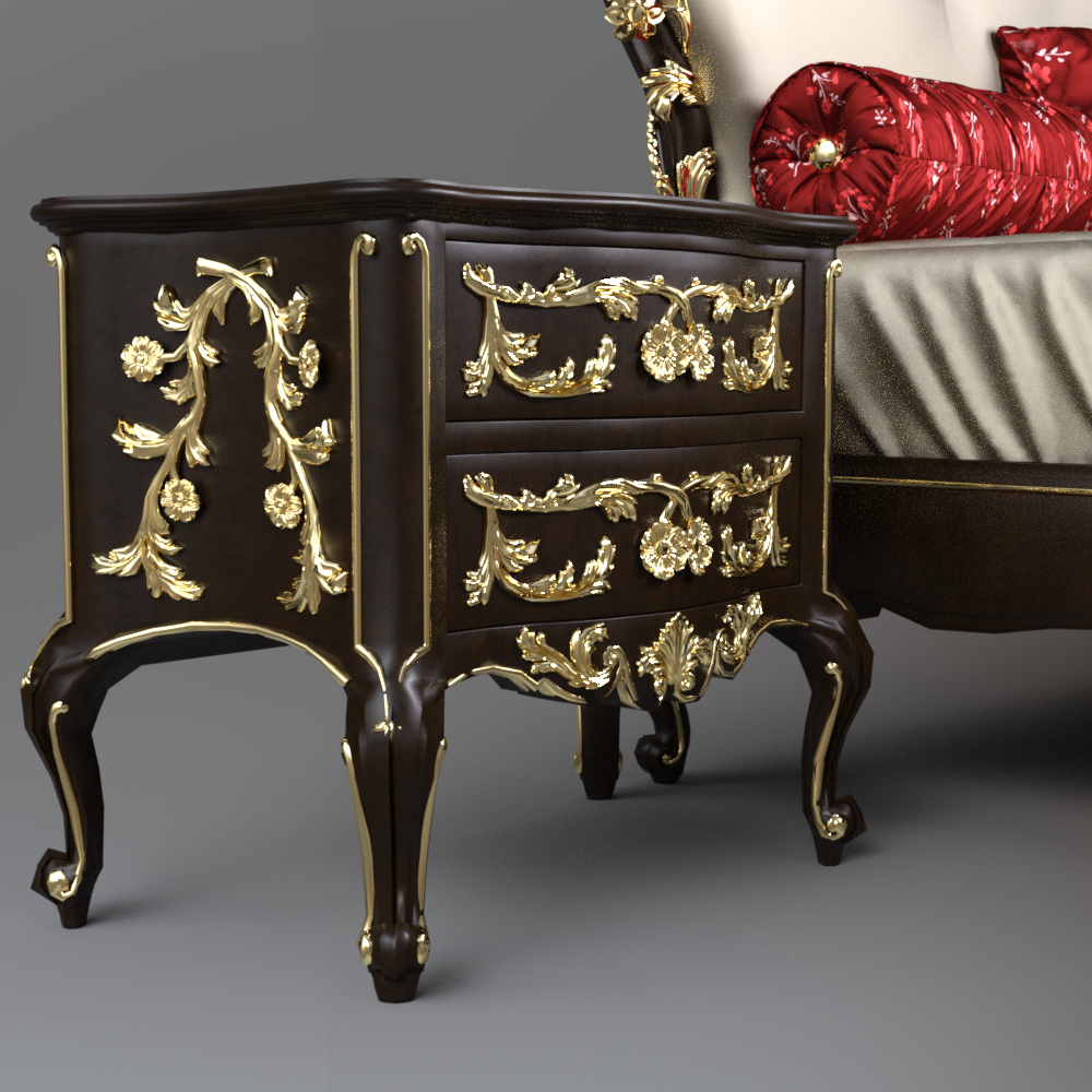 Luxury Modern Bed 3d Model Elegant Bedroom Furniture Daz Content